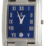 Le Chateau Men’s #2615M Men’s Roman Numerals Blue Dial Date Display