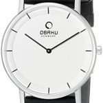 Obaku Men’s V143GXCIRB Analog Display Analog Quartz Black Watch