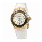 Technomarine Women’s ‘Cruise’ Quartz Gold-Tone and Silicone Casual Watch, Color:White (Model: TM-115398)