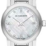Burberry Mother of Pear diamond set Stainless Steel Ladies Watch BU9224