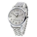 COACH Women’s Delancey 36mm Bracelet Watch Chalk/Stainless Steel One Size