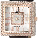 Adee Kaye Women’s AK25-LRG Analog Display Japanese Quartz Champagne Watch