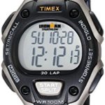 Timex Women’s Ironman 30-Lap Digital Quartz Mid-Size Watch, Black/Gray – T5E961