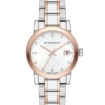 Burberry Silver Dial Two-tone Ladies Watch BU9127