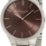 Kenneth Cole New York Men’s KC9107 Slim Brown Dial 3-Han Watch