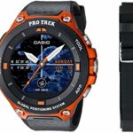 Casio Men’s ‘Pro Trek’ Resin Outdoor Smartwatch, Color:Orange (Model: WSD-F20-RGBAU)