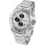 Jacques Lemans Men’s Sport Liverpool 43mm Steel Bracelet & Case Quartz Silver-Tone Dial Watch 1-1826E