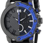 Ritmo Mundo Unisex 1201/2 Blue Quantum Sport Quartz Chronograph Carbon Fiber and Aluminum Accents Watch