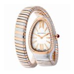 Bvlgari Serpenti Tubogas Silver Opaline Dial Quartz Ladies Watch 102237