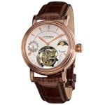 Akribos XXIV Men’s AKR493RG Genuine Mechanical Tourbillon Moonphase Watch