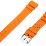 Momentum ZC-18RUH ORANGE 18mm Hyper Rubber Orange Watch Strap