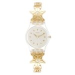 Swatch Etoile De Mer Ladies Stainless Steel Band Watch Lk366G