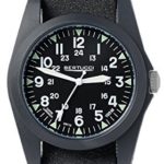 Bertucci A-3P Sportsman Vintage Field Black Tridura Analog Quartz Men’s Watch 13353