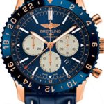 Breitling Chronoliner B04 Limited Edition of 250 Exclusive Pieces In Rose Gold With Blue Dial Watch RB046116/C972