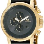 Vestal Unisex PLE040 Plexi Leather Analog Display Quartz Gold Watch