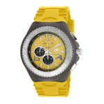 TechnoMarine Men’s Cruise JellyFish 46mm Yellow Silicone Band Steel Case Swiss Quartz Watch TM-115112