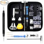 Watch Repair Tool Kit, Professional Spring Bar Tool Set, Watch Battery Replacement Tool Kit, Watch Band Link Pin Tool Set with Carrying Case