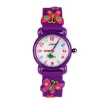 Eleoption Waterproof Kids Watch for Girls Boys Time Machine Analog Watch Toddlers Watch 3D Cute Cartoon Silicone Wristwatch Time Teacher for Little Kids Boys Girls Birthday Gift