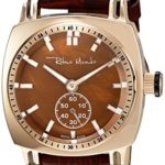 Ritmo Mundo Women’s 2231/4 Rose Gold Tiger Eye Racer Analog Display Swiss Quartz Brown Watch