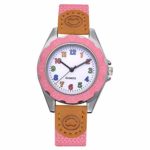 Womens Geneva Quartz Wrist Watches,Hengshikeji Kids Girls’ Fashion Colorful Strap Arabic Number Sport Quartz Wrist Watch Clearance Ladies Wrist Watch Female Watches for Women Flowers Bracelets