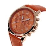 Womens Watches Clearance Sale,Hengshikeji Analog Quartz Wrist Watches New Geneva Roman Numerals Faux Leather Fashion Ladies Watches Bracelet Sport Watches for Females