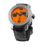 Meccaniche Veloci Men’s W40601_043 Automatic Open-Heart Orange Dial Watch