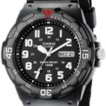 Casio EAW-MRW-200H-1BV  Men’s MRW200H-1BV Black Resin Dive Watch
