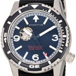 Momentum Men’s 1M-DV32B7B M30 Open Heart Automatic Analog Display Mechanical Hand Wind Black Watch