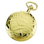 Charles Hubert 3842 Gold-Plated Mechanical Pocket Watch