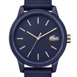 Lacoste Men’s 12.12 Quartz TR-90 and Rubber Strap Casual Watch, Color: Blue (Model: 2011011)