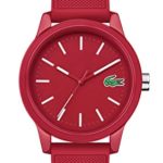 Lacoste Men’s TR90 Quartz Watch with Rubber Strap, Red, 20 (Model: 2010988)