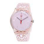 Swatch Women’s Fleurie SUOP109 Pink Silicone Swiss Quartz Fashion Watch