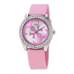 Guess g Twist Womens Analog Quartz Watch with Silicone Bracelet W1240L1