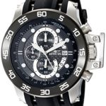 Invicta Men’s 19251 I-Force Stainless Steel Watch With Black Synthetic Band
