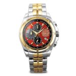 “for My Firefighter” Men’s Chronograph Watch with Engraved Maltese Cross