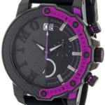 Ritmo Mundo Unisex 1201/6 Purple Quantum Sport Quartz Chronograph Carbon Fiber and Aluminum Accents Watch