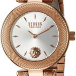 Versus by Versace Women’s Versus Brick Lane Quartz Watch with Stainless-Steel Strap, Rose Gold, 18 (Model: S71060016)