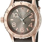 Nixon Women’s A4672214-00 38-20 Analog Quartz Rose Gold/Taupe Watch with Leather Band