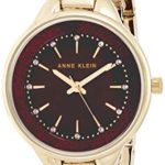 Anne Klein Women’s Swarovski Crystal Accented Resin Bangle Watch