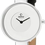 Obaku Women’s V149LXCIRB Analog Display Analog Quartz Black Watch