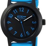 Vestal Alpha Bravo 10 ATM Japanese-Quartz Watch with Plastic Strap, Blue, 20 (Model: ALP3P06)