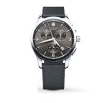 Victorinox Alliance Black Dial Leather Strap Mens Watch 241479XG (Renewed)