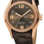 Esprit ES900042006 Jive Rose Brown Gents Watch Quartz Analogue White Dial Brown Steel Strap