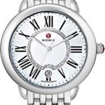 MICHELE Women’s MWW21B000009 Serein 16 Analog Display Swiss Quartz Silver Watch