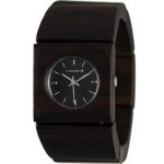 Vestal Women’s RWS3W01 Rosewood Slim Real Wood Ebony Bangle Watch