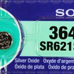 Sony 364 (SR621SW) 1.55V Silver Oxide 0% Hg Mercury Free Watch Battery (5 Batteries)