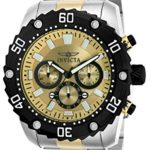 Invicta Men’s Pro Diver Quartz Watch with Two-Tone-Stainless-Steel Strap, 24 (Model: 22519)