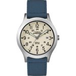Timex Unisex TW4B13800 Expedition Scout 36 Blue/Natural Nylon Strap Watch