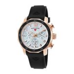 Swiss Legend Women’s 16192SM-RG-02-BLKB Blue Geneve Analog Display Swiss Quartz Black Watch