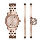 Michael Kors Women’s Rose Goldtone Round Face Ritz Watch